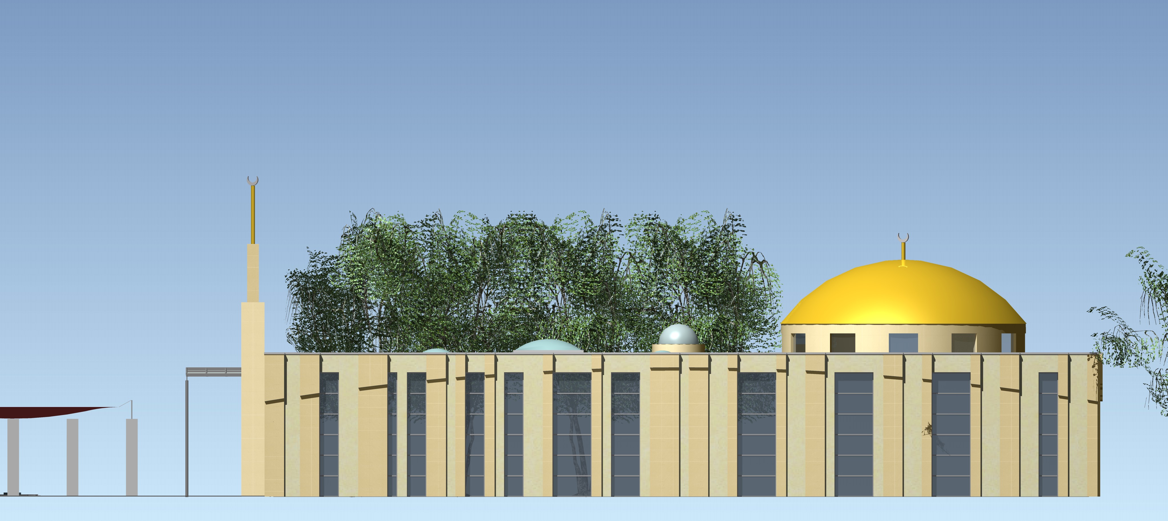 Architekturzeichnung Ebene 2 – Ansicht 1