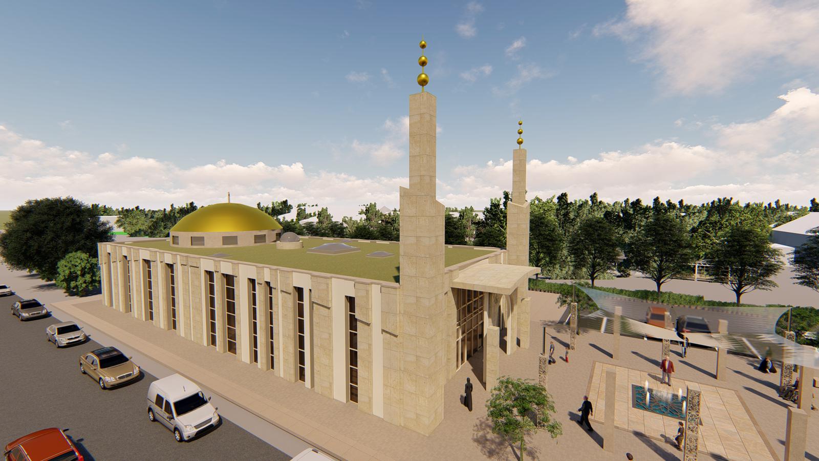 Neue Moschee – Seitenansicht