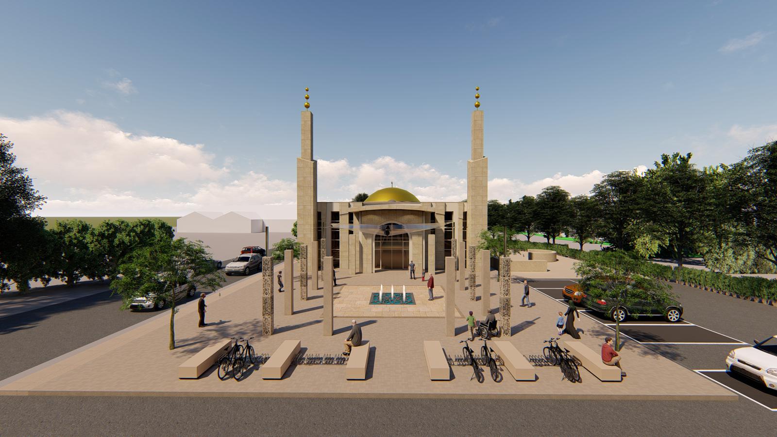 Neue Moschee – Frontansicht