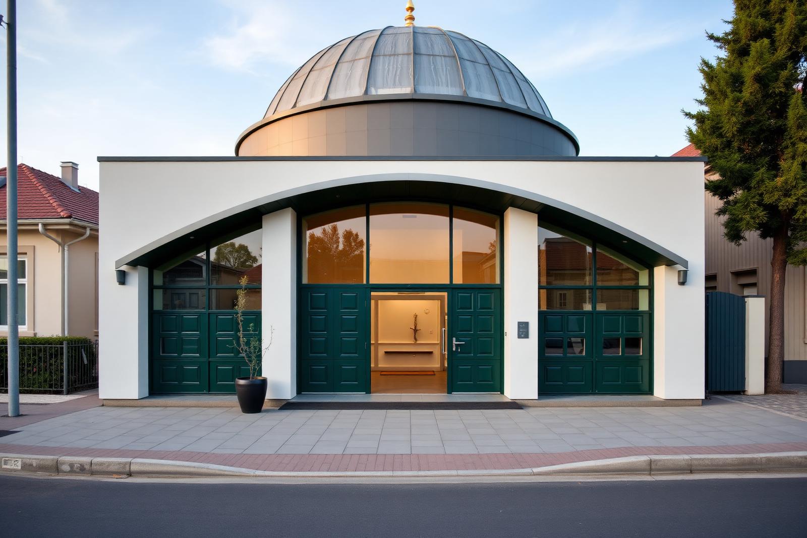 Eingang der Masjid Omar Monheim