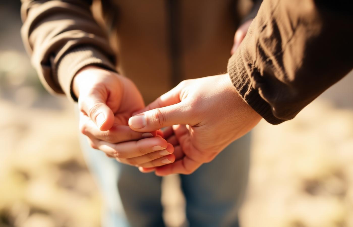 Spende von Hand zu Hand
